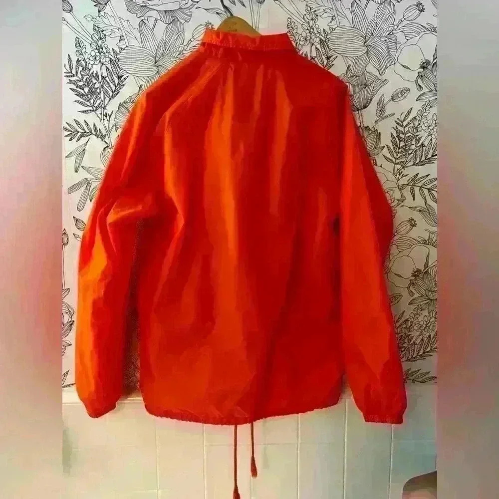 VANS Custom Classics Torrey Windbreaker Nylon Jacket Orange M - Picture 3 of 3
